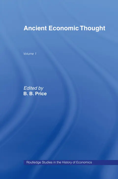 Cover of Ancient Economic Thought (1)