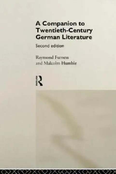 Cover of A Companion to Twentieth-Century German Literature