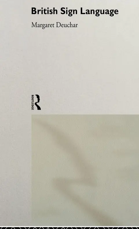 Cover of British Sign Language