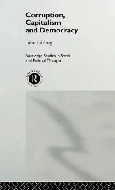 Cover of Corruption, Capitalism and Democracy