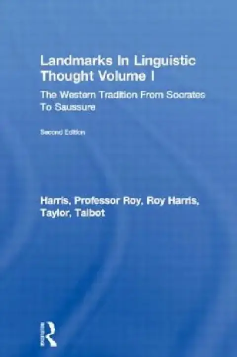 Cover of Landmarks in Linguistic Thought