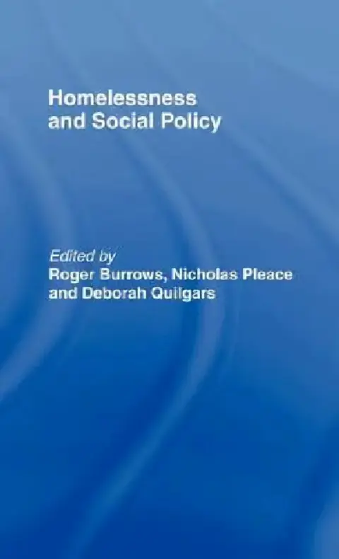 Cover of Homelessness and Social Policy
