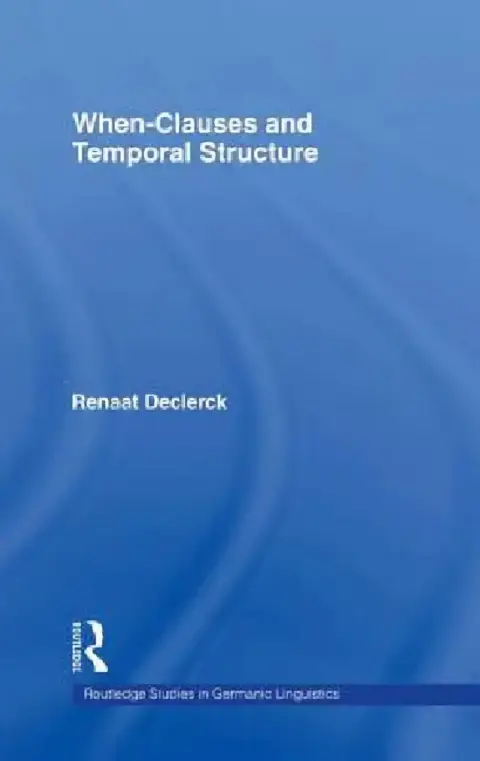 Cover of When-Clauses and Temporal Structure