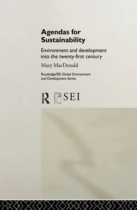 Cover of Agendas for Sustainability