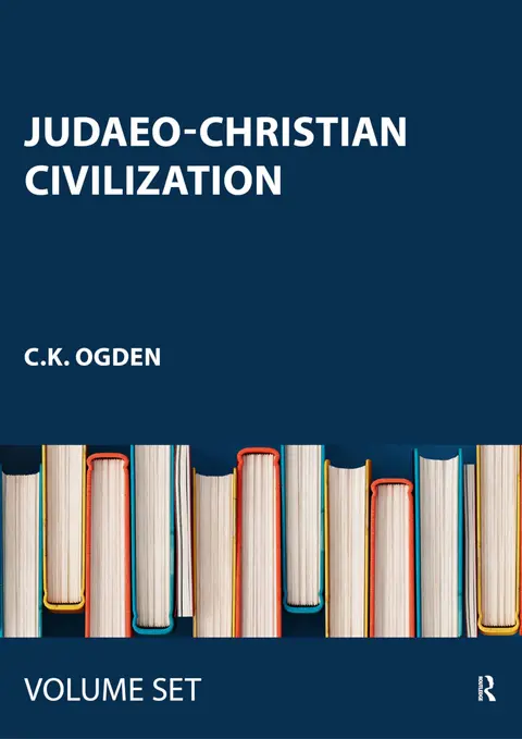 Cover of Judaeo-Christian Civilization