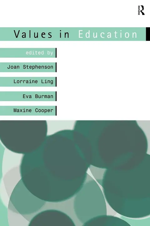 Cover of Values in Education