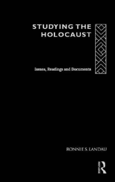 Cover of Studying the Holocaust