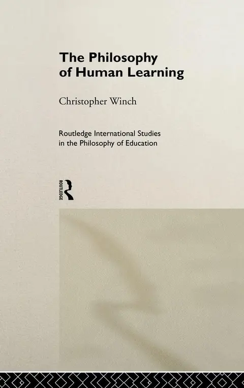 Cover of The Philosophy of Human Learning
