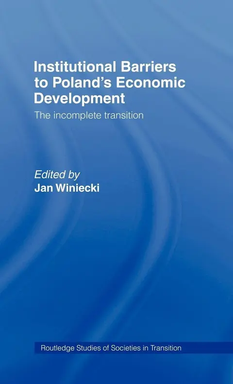 Cover of Institutional Barriers to Poland's Economic Development