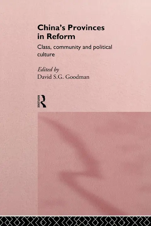 Cover of China's Provinces in Reform