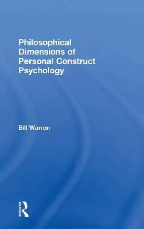 Cover of Philosophical Dimensions of Personal Construct Psychology
