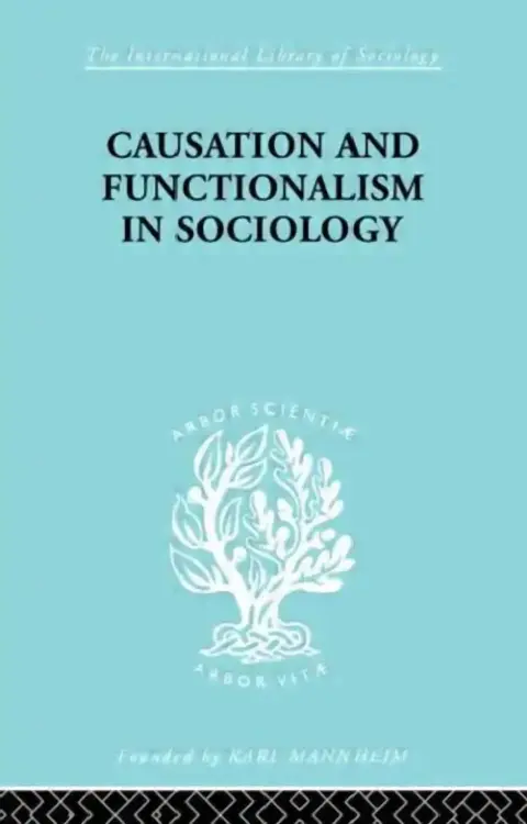 Cover of Causation and Functionalism in Sociology