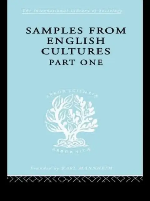 Cover of Samples from English Cultures