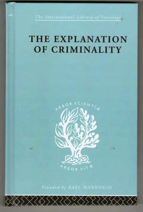 Cover of Explanatn Criminalty Ils 206