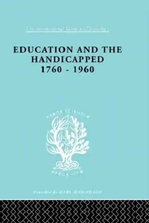 Cover of Education and the Handicapped 1760 - 1960