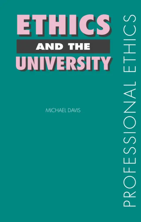 Cover of Ethics and the University