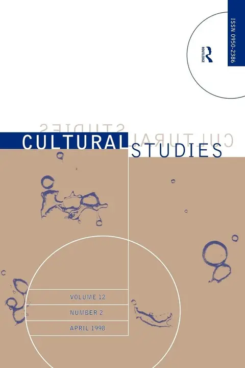 Cover of Cultural Studies - Vol 12.2