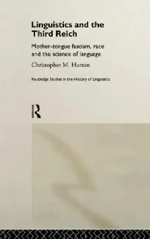 Cover of Linguistics and the Third Reich
