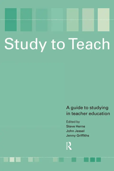Cover of Study to Teach