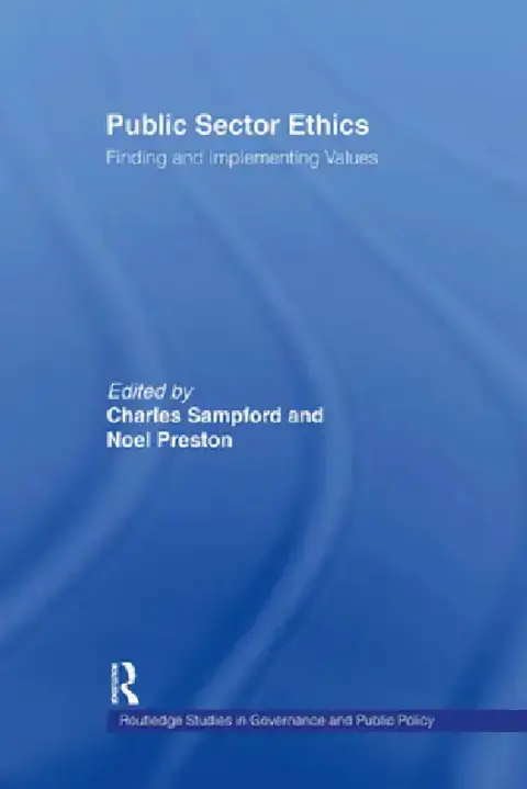 Cover of Public Sector Ethics