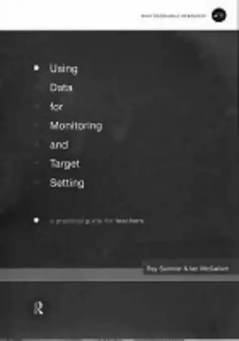 Cover of Using Data for Monitoring and Target Setting
