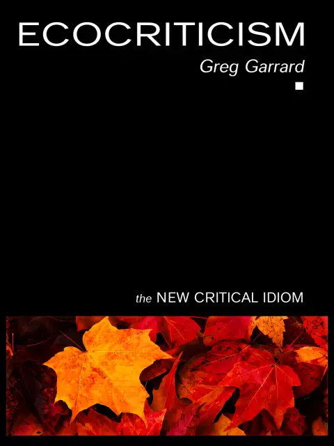 Cover of Ecocriticism