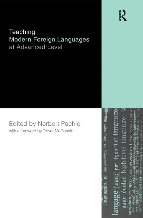 Cover of Teaching Modern Foreign Languages at Advanced Level