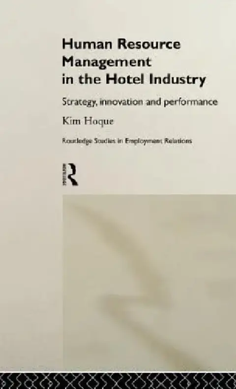 Cover of Human Resource Management in the Hotel Industry