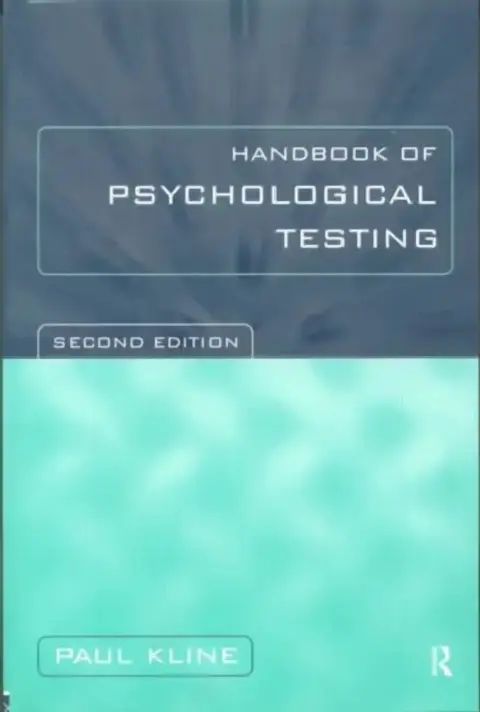 Cover of Handbook of Psychological Testing