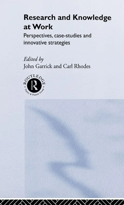 Cover of Research and Knowledge at Work