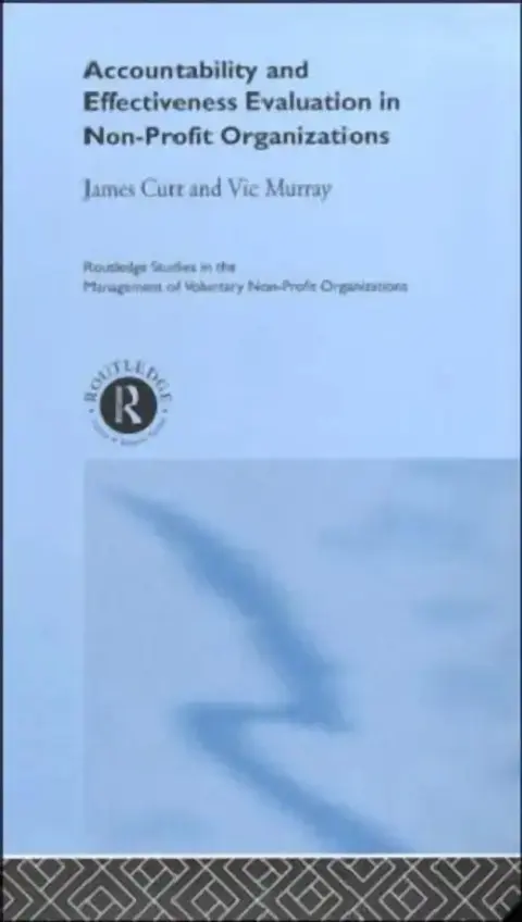 Cover of Accountability and Effectiveness Evaluation in Nonprofit Organizations