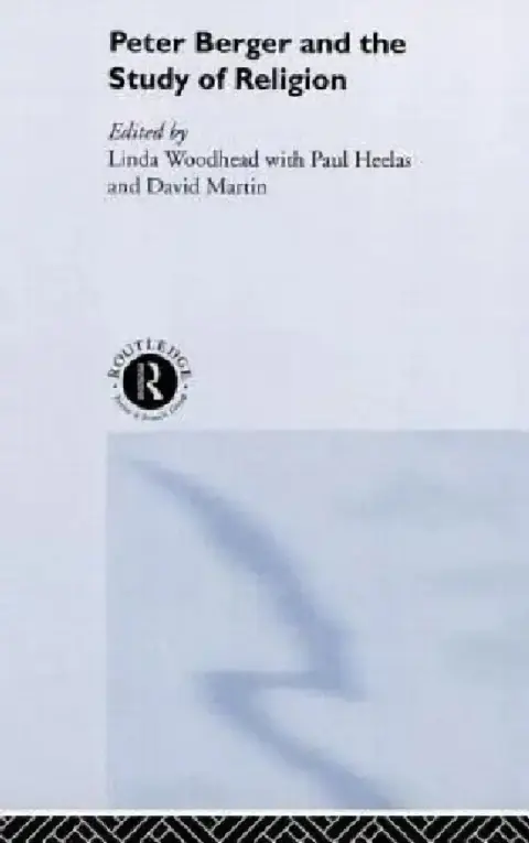 Cover of Peter Berger and the Study of Religion