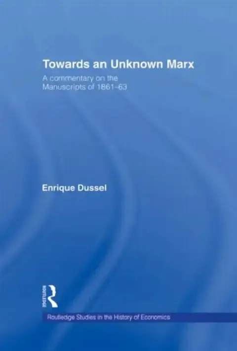 Cover of Towards An Unknown Marx