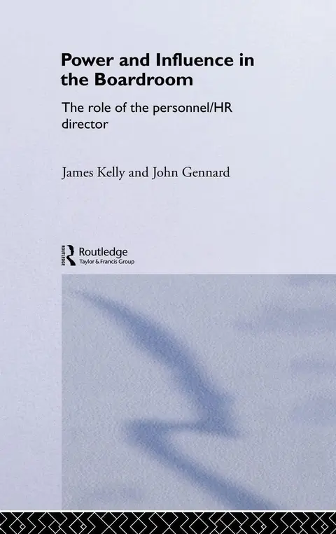Cover of Power and Influence in Boardroom