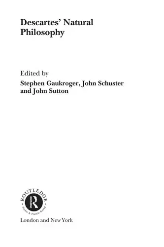 Cover of Descartes' Natural Philosophy