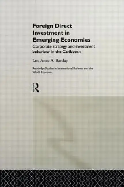 Cover of Foreign Direct Investment in Emerging Economies