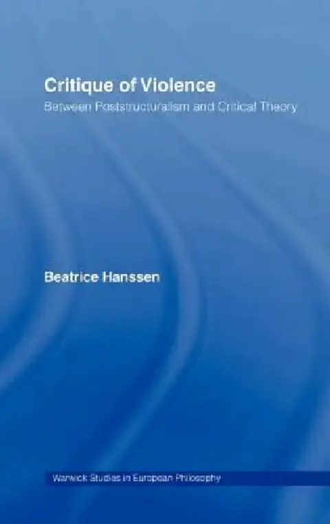 Cover of Critique of Violence