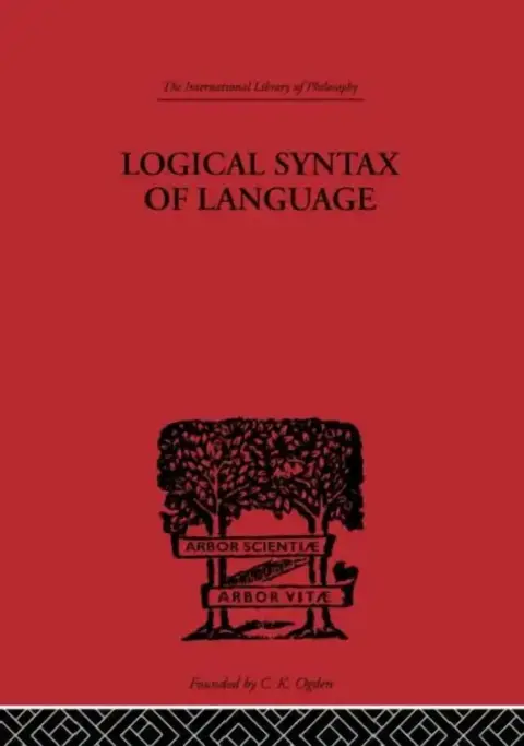 Cover of Logical Syntax of Language