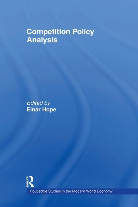 Cover of Competition Policy Analysis