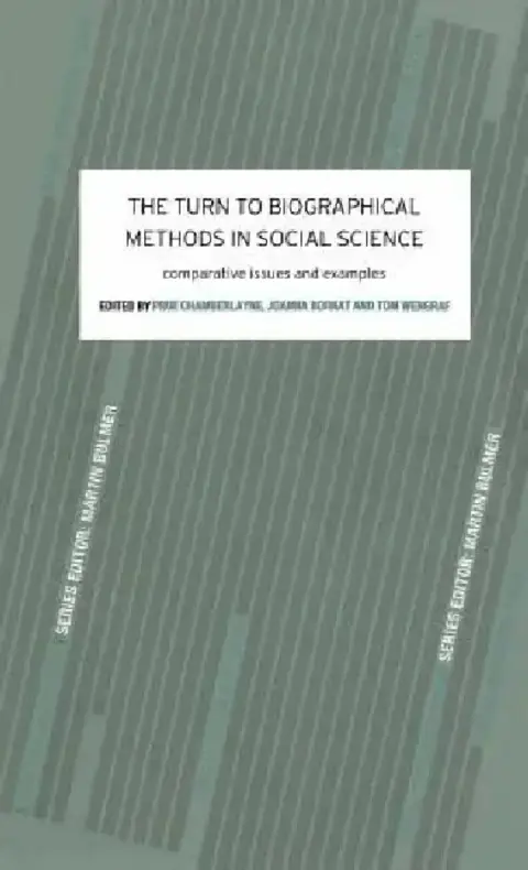 Cover of The Turn to Biographical Methods in Social Science
