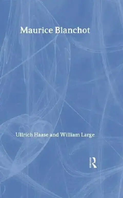 Cover of Maurice Blanchot