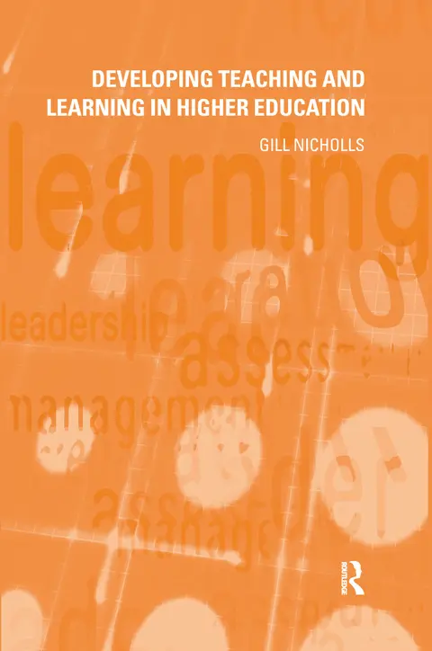 Cover of Developing Teaching and Learning in Higher Education