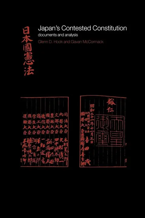 Cover of Japan's Contested Constitution