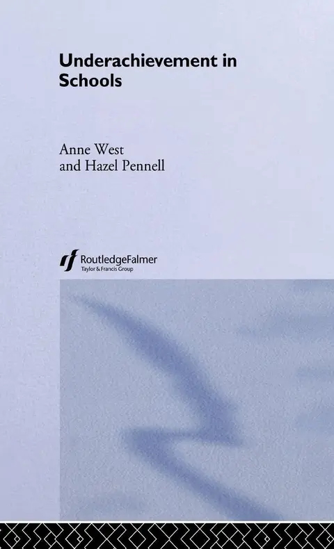 Cover of Underachievement in Schools