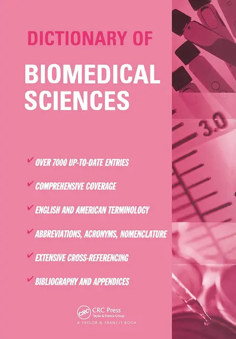 Cover of Dictionary of Biomedical Sciences