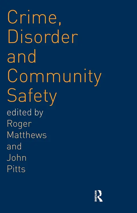 Cover of Crime, Disorder and Community Safety
