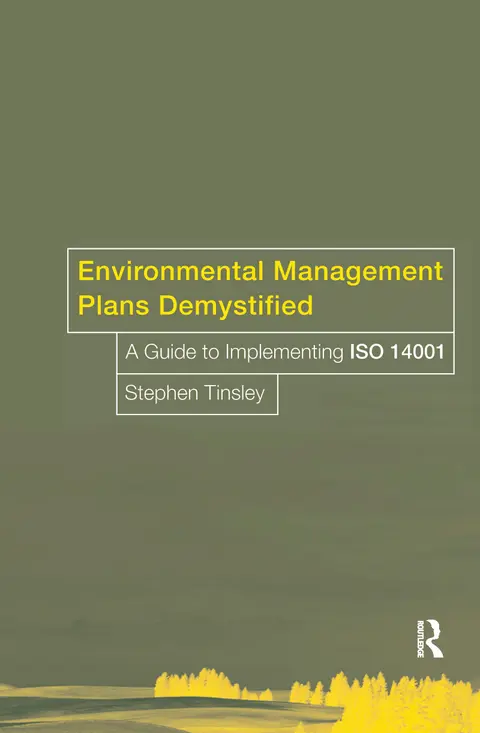 Cover of Environmental Management Plans Demystified
