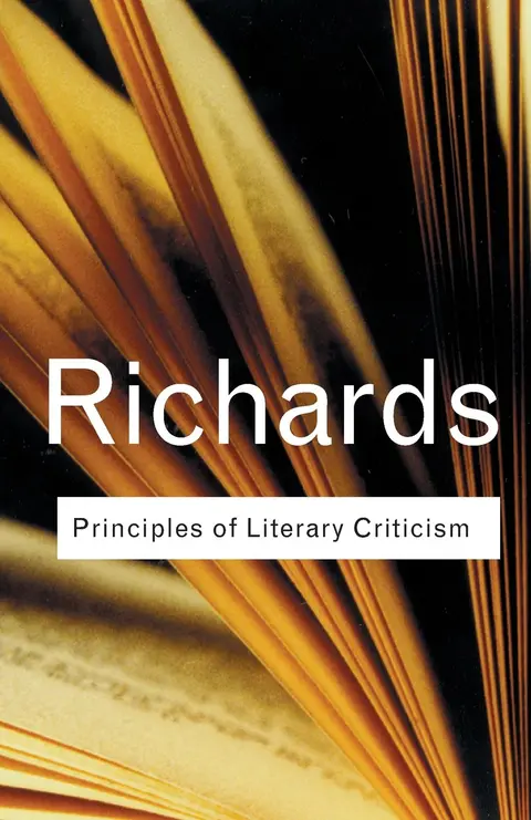Cover of Principles of Literary Criticism