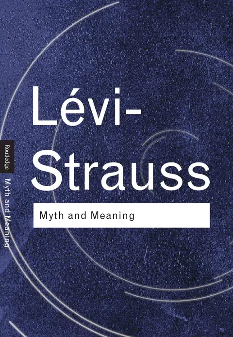 Cover of Myth and Meaning