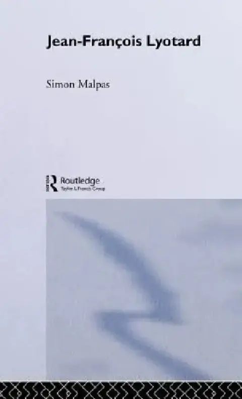 Cover of Jean-François Lyotard
